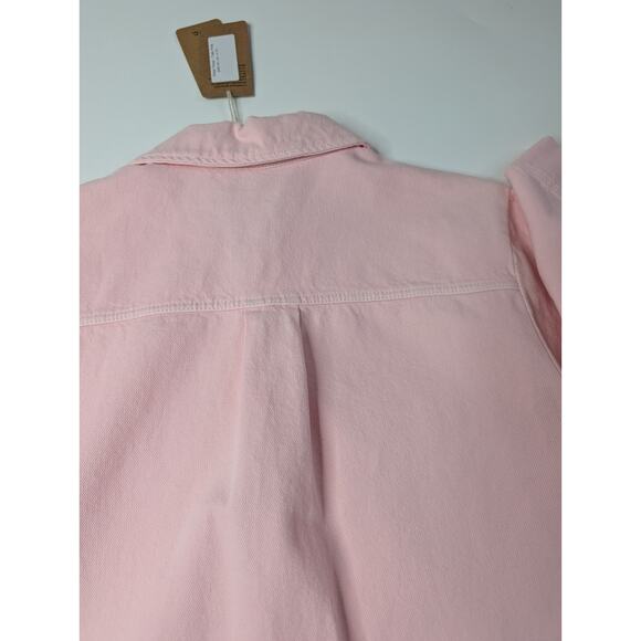 A.P.C. Rosa Mini Dress Pink Collared Shirt Dress A Line Size 40 (US 6/8) - Picture 12 of 13
